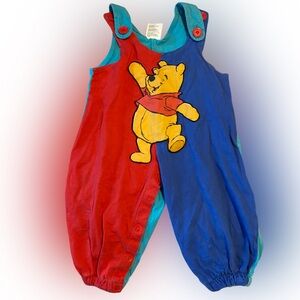 Vintage 90s Winnie the Pooh Romper Overalls 12 Months